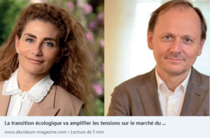 Entreprise et Progrès Décideur Magazine Interview Marion et Benoît