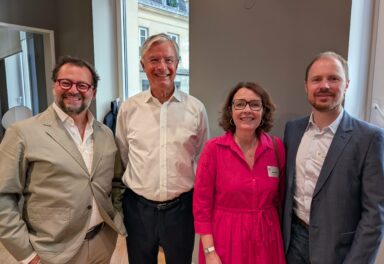 Entreprise et Progrès - Raphael Lerner, Hubert Joly, Sylvie Borias et Vincent Perrotin