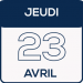 jeudi 23 avril jeudi 23 avril