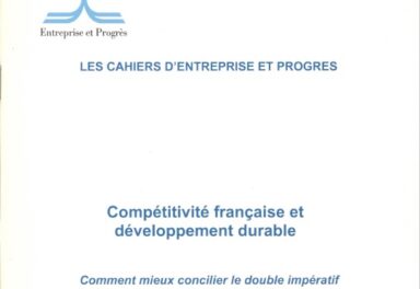 Couverture Compétitivité française et développement durable
