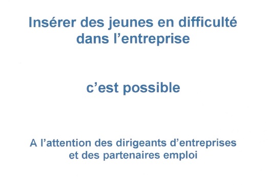 Insérer des jeunes en difficulté