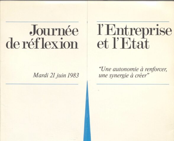 Journée de réflexion l'Entreprise et l'État