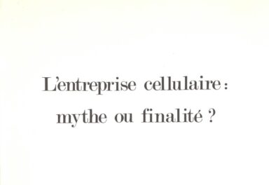 Couverture L'entreprise cellulaire