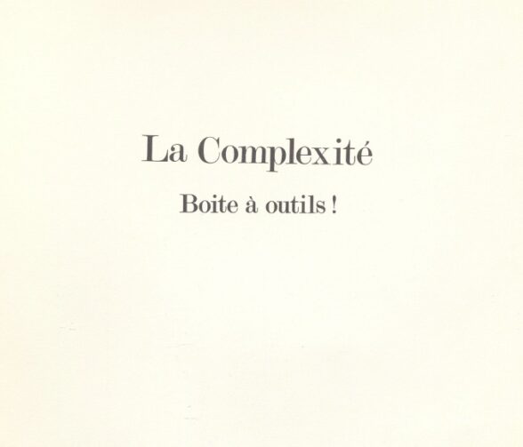 Couverture La complexité