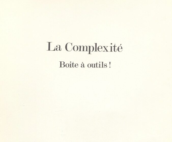 Couverture La complexité