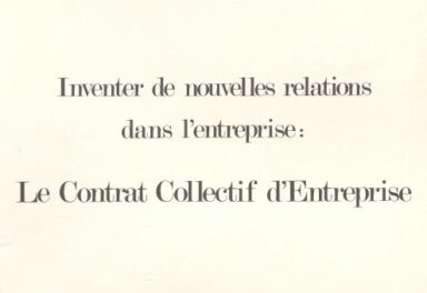 Couverture Le contrat collectif d'entreprise