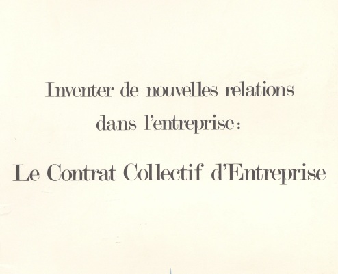 Couverture Le contrat collectif d'entreprise